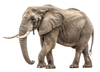 Obraz premium male-elephant on a isolated transparent background 