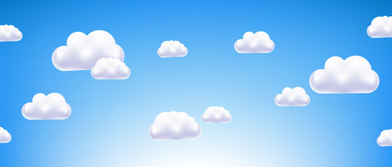 Blue Sky With White Clouds