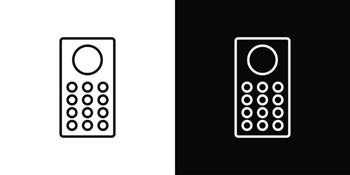 Intercom icons. linear trend modern icons set