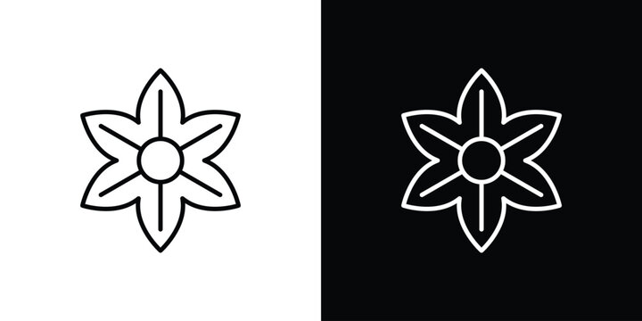 Hypericum icons. linear trend modern icons set