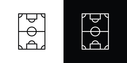 Football field icons. linear trend modern icons set © Bell