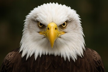 Fototapeta premium Bald Eagle Portrait – Symbol of Strength and Freedom