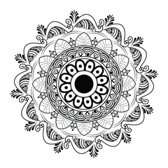 Mandala Clipart Pack – Black and White Digital Files