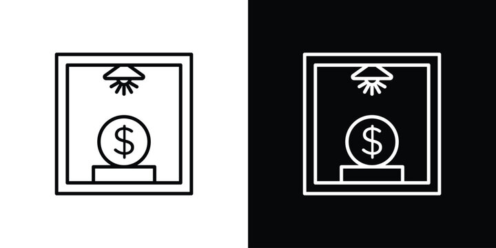 Business incubator icons. linear trend modern icons set