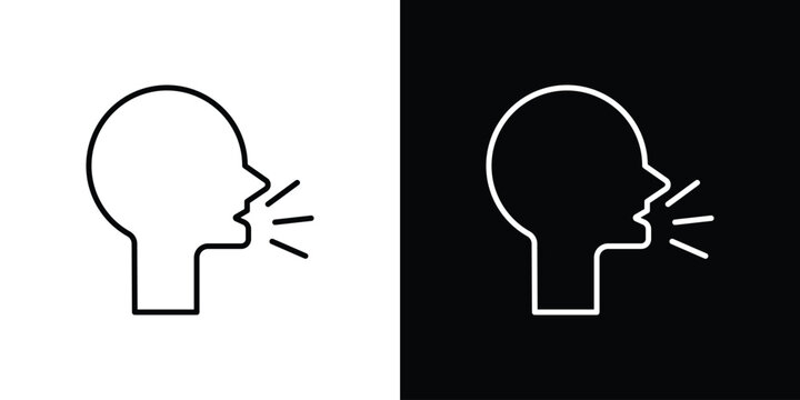 Breath icons. linear trend modern icons set