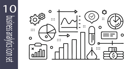 vector illustration of a set of icons