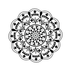 Minimalist Mandala Patterns – Black & White Style