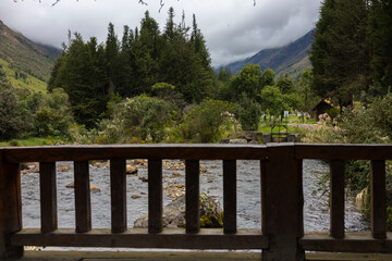 Parque Nacional Cajas en la Provincia de Azuay en Cueca, Ecuador. Una especie de paramo con diversidad de animales, senderos que atraviesan bosques nubosos de hoja perenne y sus cientos de lagunas.