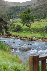 Parque Nacional Cajas en la Provincia de Azuay en Cueca, Ecuador. Una especie de paramo con diversidad de animales, senderos que atraviesan bosques nubosos de hoja perenne y sus cientos de lagunas.