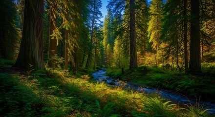 Obraz premium forest in the morning