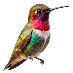 Fototapeta premium A hummin bird on white background