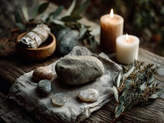 Earth Ritual Altar Flat Lay
