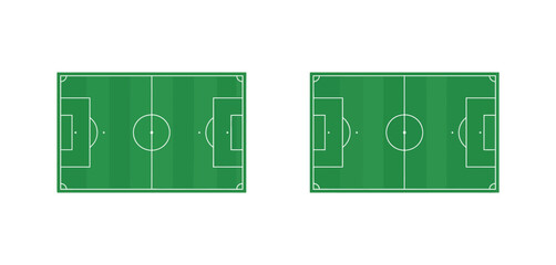 Two identical soccer fields side by side