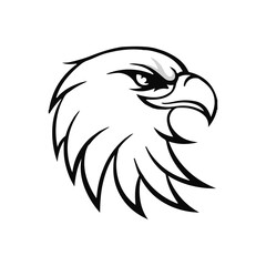 Eagle head vector illustration 