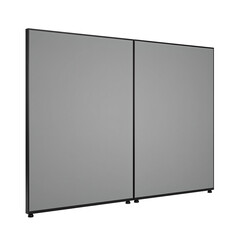 Modern acoustic office partition with sleek fabric cover perfect for reducing noise in stylish workspaces