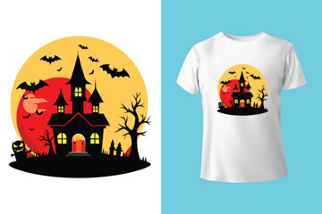 Halloween pumpkin t=shirt design vector