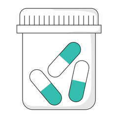 capsules in the medicine box. medical device images. medical devices