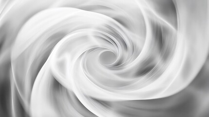 Monochrome abstract art with swirling gradients creates a captivating visual flow
