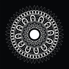 Printable Black and White Mandala Art for Mindfulness