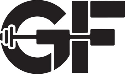 Modern gym and fitness logo design with strength and style elements