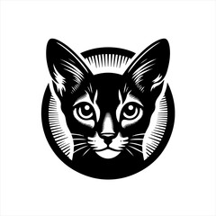 Cat face illustration