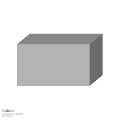 3D Cube Shape Isolated on Transparent Background