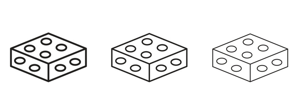 Halva icon in stroke art design versions. EPS 10