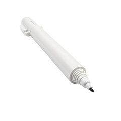 A high quality whiteboard marker showcasing a chisel tip and cap ready for professional presentations and creative brainstorming