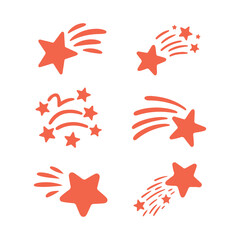 Shooting Star Clipart Set