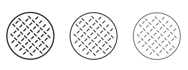 Anti skid feet icon in stroke art design versions. EPS 10