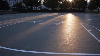 Concrete Basketball Court Lines - Powered by Adobe