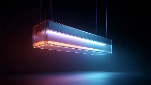 Futuristic Suspended Transparent Light Box
