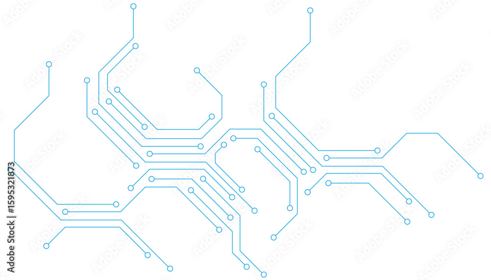 Aufkleber Abstract Circuit Board Technology Background High-Resolution Image for Design Projects