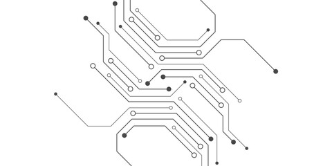 Obraz premium Abstract digital background with technology circuit board texture. Electronic motherboard illustration. Communication and engineering concept. Vector illustration