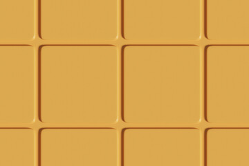 Seamless pattern of yellow mosaic tiles. 3D illustration.