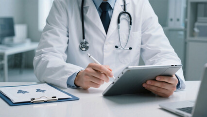 doctor with clipboard