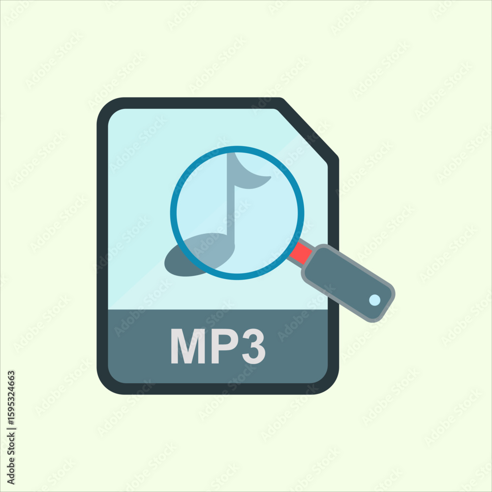 Poster search mp3 icon. icon related to design elements. suitable for web site, app, user interfaces,elemen