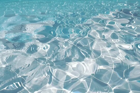 Rippled light blue water surface