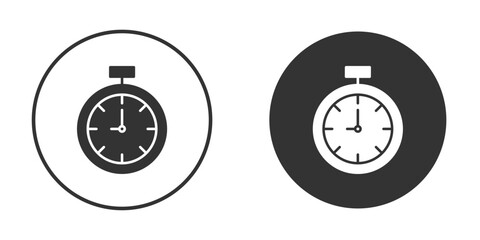 Stopwatch icon clipart element. stroke art design graphics