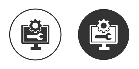 Software Engineering icon clipart element. stroke art design graphics