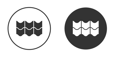 Roof tile icon clipart element. stroke art design graphics