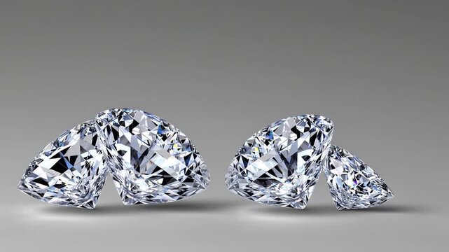 Three aligned diamond shapes with blank space for text insertion, ideal for customization and messaging