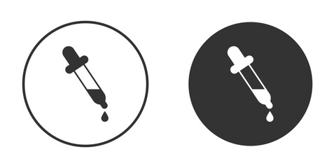 Pipette icon clipart element. stroke art design graphics