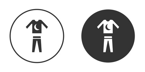 Pijama icon clipart element. stroke art design graphics