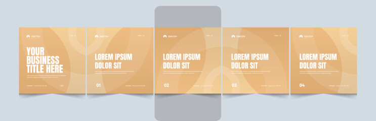 Creative carousel template for social media post. Modern Editable Business Carousel Template for LinkedIn & Instagram.