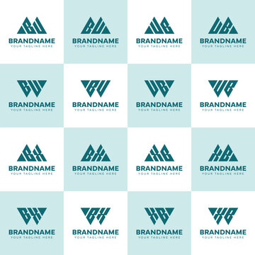 Letters MBU WBU MBX WBX BU BX Logo Set, suitable for any business