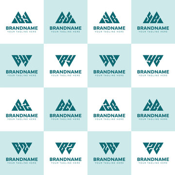 Letters MBY WBY MBZ WBZ BY BZ Logo Set, suitable for any business