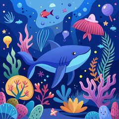 
Different types of sea animals