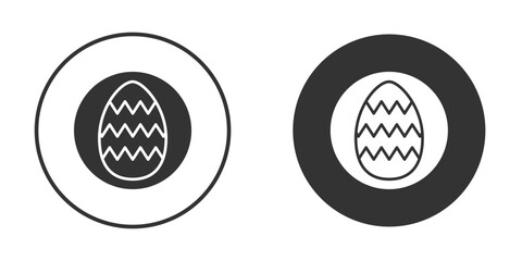 Easter eggs icon clipart element. stroke art design graphics