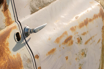 Rustic Vehicle Door Grungy Automotive Backdrop